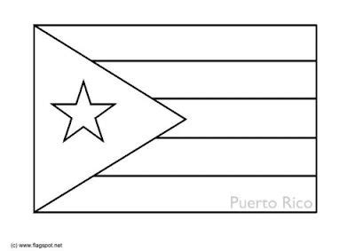 Mapa Y Bandera Y Escudo De Puerto Rico Para Dibujar Pintar Colorear Imprimir Recortar Y Pegar