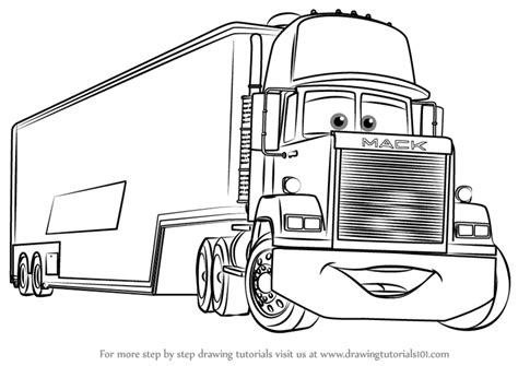 Those who like vehicles and are enthusiastic about big cars will love these free printable coloring pictures of a truck. Learn How to Draw Mack from Cars 3 (Cars 3) Step by Step ...