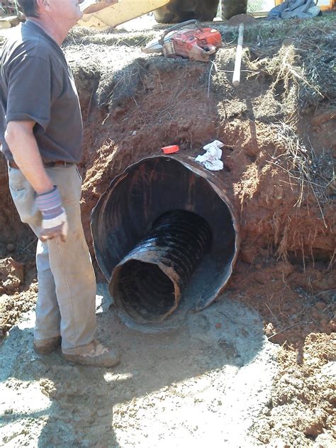 This acts as the overflow. HEALY POINT GOLF COURSE NEWS: Overflow Pipe Repair #6