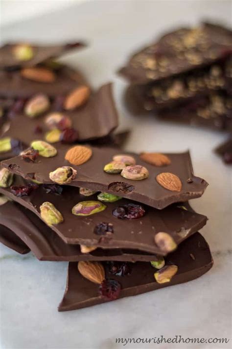 I especially love them for candy because they let me buy just enough to taste for a review. Easy Chocolate Bark Candy | My Nourished Home
