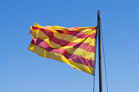 Catalan Flag Stock Photo Image Of Wind Waving Catalonian 30799754