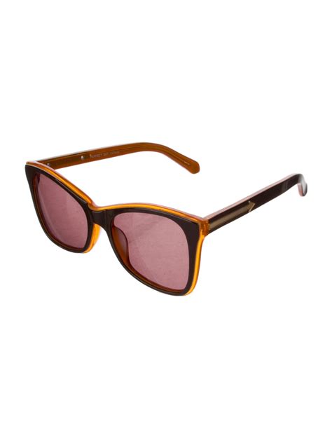 Karen Walker Oversize Sunglasses Orange Sunglasses Accessories