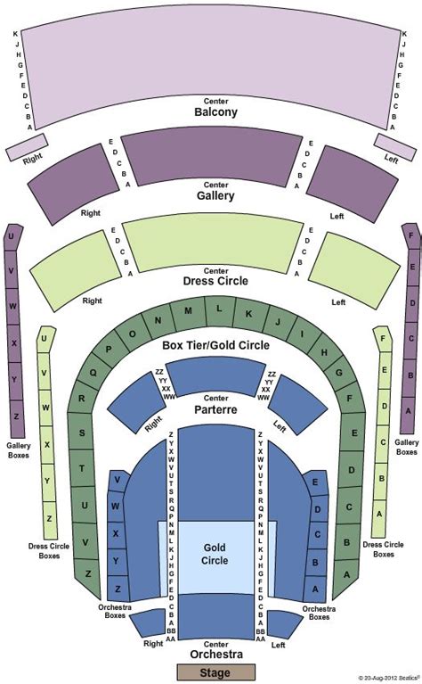 Venue Seating Chart Seating Charts Venues Smith Center