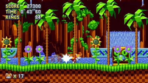 Sonic Mania Green Hill Zone Act Super Tails Hd Youtube