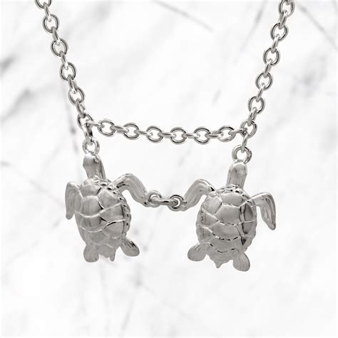 Twin Sea Turtle Necklace Jewelrythis Custom Jewelry