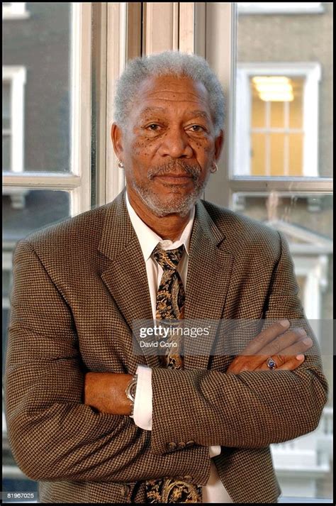 American Actor Morgan Freeman Poses For A Portrait On January 24 2008