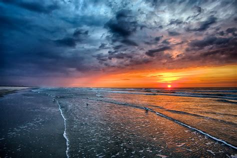 природа пейзаж небо закат пляж море океан солнце песок рассвет Hd обои
