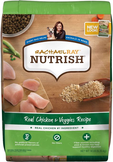 Rachael Ray Nutrish Natural Chicken And Veggies Recipe Dry Dog Food 14