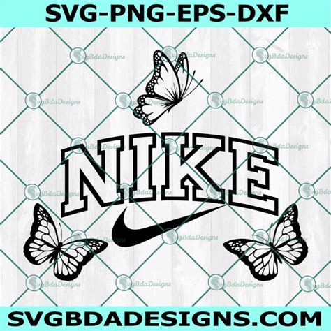 Butterfly With Nike Svg Logo Sport Svg Butterfly Svg Svgbdadesigns