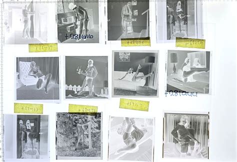 Lot of 40 Vintage Film Negatives Black and White Nudes Sexy Risqué