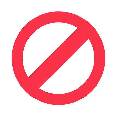 Stop Sign Symbol Warning Stopping Icon Prohibitory Character Or Traf