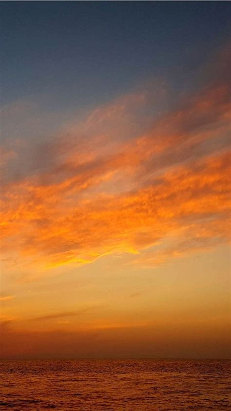 Sunset Orange Sky Calm Wallpaper Orange Sky Sky Aesthetic Orange