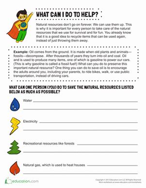 A collection of english esl environment worksheets for home learning, online practice, distance learning and english classes to teach about. Preservation of Natural Resources Brainstorm | Worksheet ...