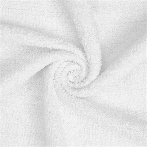 White Terry Cloth Fabric 45 Wide 100 Cotton Sold By The Etsy