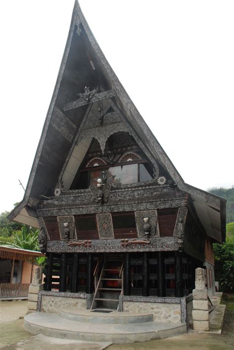 Batak House At Samosir Island Toba Lake North Sumatera