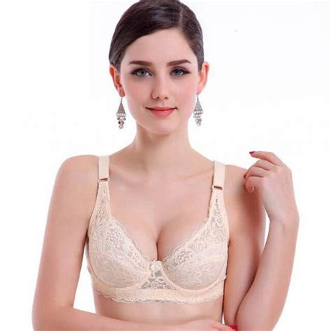 Plus Size Push Up Bra Sexy Lace Bra Intimate Thin Cup Bras For Women