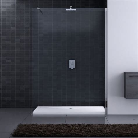 Buy Durovin Bathrooms Mm Walkin Shower Screen Mm Safety Clear Glass Wet Room Shower