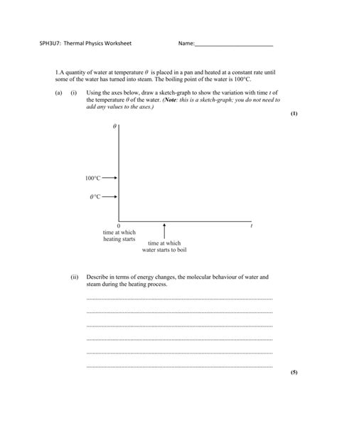 Ib Thermal Worksheet With Answers
