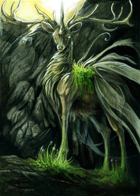 Nature Spirit Forest Creatures Mythical Creatures Art Mythological