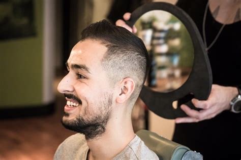 Bring pictures to your hairstylist. Why pay for a decent men's hair cut