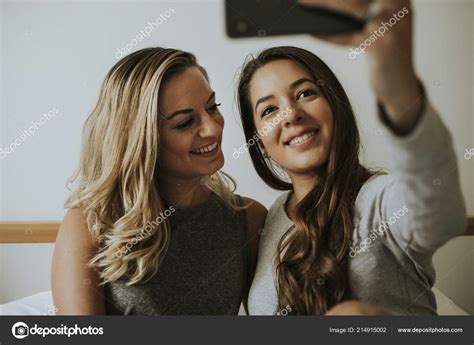 Lesbian Couple Taking Selfie Stock Photo By Rawpixel