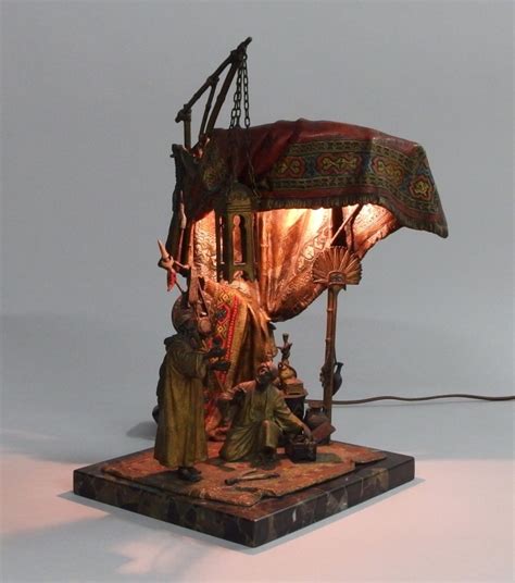 Sold Price Anton Chotka Cold Painted Bronze Figural Lamp June