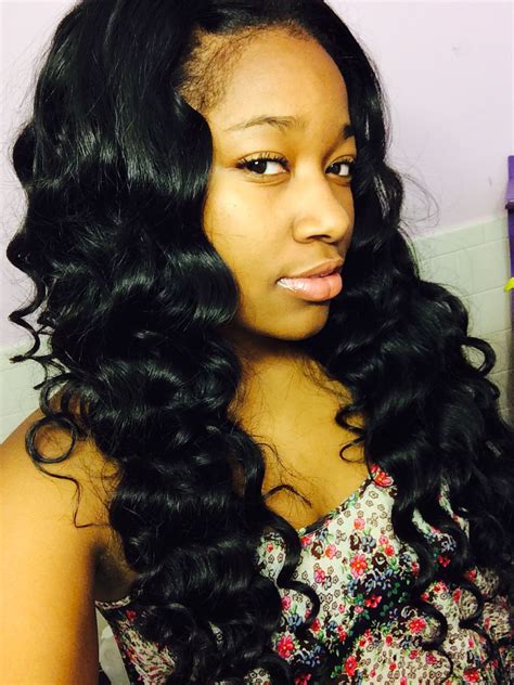 Wand Curls Sew In Middle Part Wand Curls Hair Life Sew In Curls