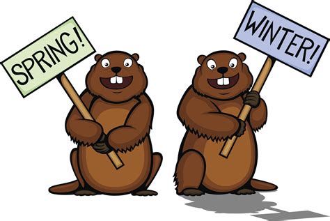 Groundhog Day 2024 Clipart Images - Ted Lexine
