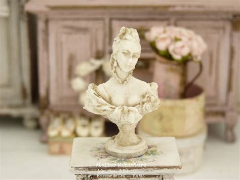 Miniature Bust In Resin French Dollhouse 112th Scale Etsy