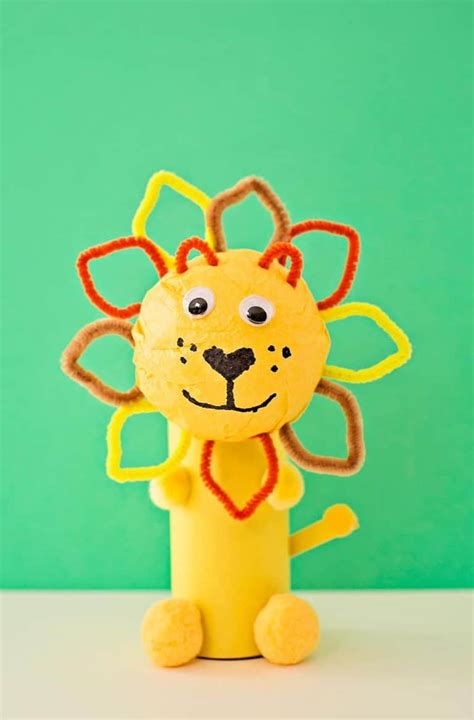 30 Lion Art And Crafts For Kids Emma Owl