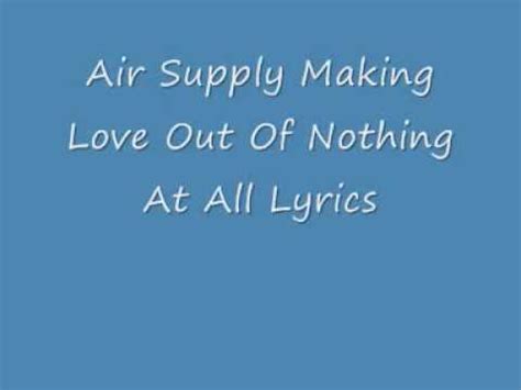 Do you like this video? Air Supply - Making love Out of nothing at all (video ...