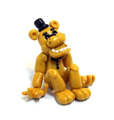 Golden Freddy From Five Nights At Freddys Polymer Clay