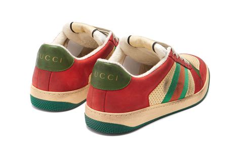 Gucci Virtus Low Top Distressed Leather Shoe Hypebeast