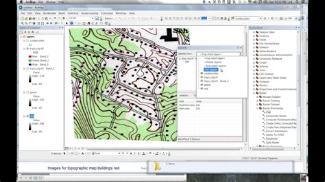 Arcmap Extracting Red Color Building Symbols From Topographic Map