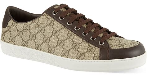 Gucci Brooklyn Gg Low Top Trainers For Men In Brown For Men Lyst Uk