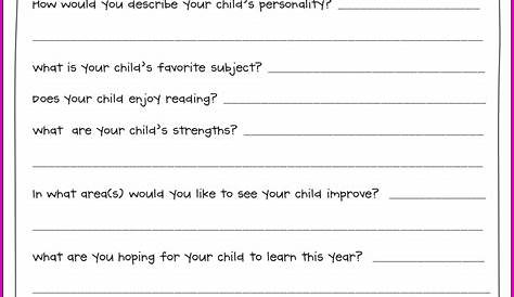 parenting styles worksheet