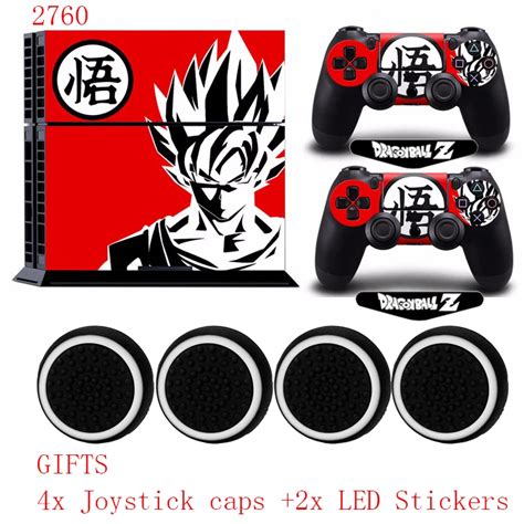 Goku Wu Vinyl Ps4 Skin Protective Host Sticker Decal And2 Controller