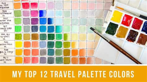 Top 12 Perfect Travel Palette Colors Top 12 Color Recommendations For