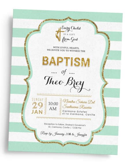 9 Christening Baptism Invitation Templates