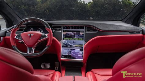 Tesla Model X All Black Interior The Interior Of A Full