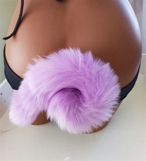Purple Tail Butt Plugbdsm Gear For Women Pink Fox Tail Plug Etsy