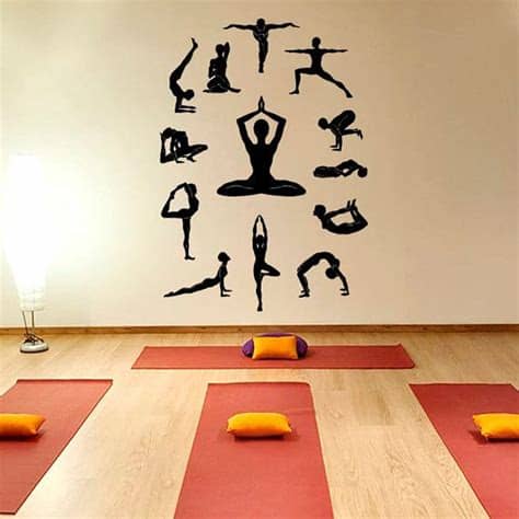 However, we offer two styles that will fit with your décor (wood panel with black heaters or all white). Yoga Wall Decal Vinyl Sticker, Yoga Studio Decor, Lotus ...