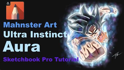How To Draw Ultra Instinct Aura Dragon Ball Super Sketchbook Pro