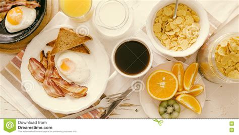 Traditional American Breakfast Stock Image Image Of Breakfast Meal