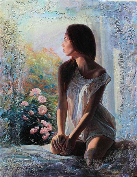 Polina Painting By Sergey Sergeev