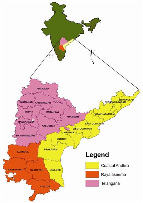 Location Map Of Andhra Pradesh India With Different Agroecosystems
