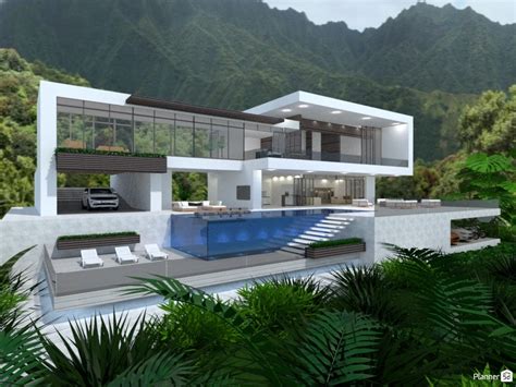 Flowers, trees, outdoor furniture, leisure objects, pools, etc. Free 3D Home Planner | Design a House Online: Planner5D