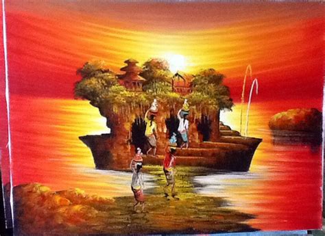 Bunga ini berwarna kuning terang dan selalu menghadap matahari, sehingga kemudian. Lukisan Matahari Terbenam Di Laut - Paimin Gambar