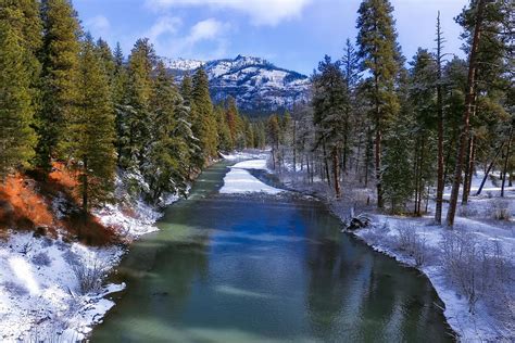 Winter River Scene Photograph By Lynn Hopwood