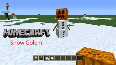 Minecraft Xbox How To Make A Snow Golem Youtube